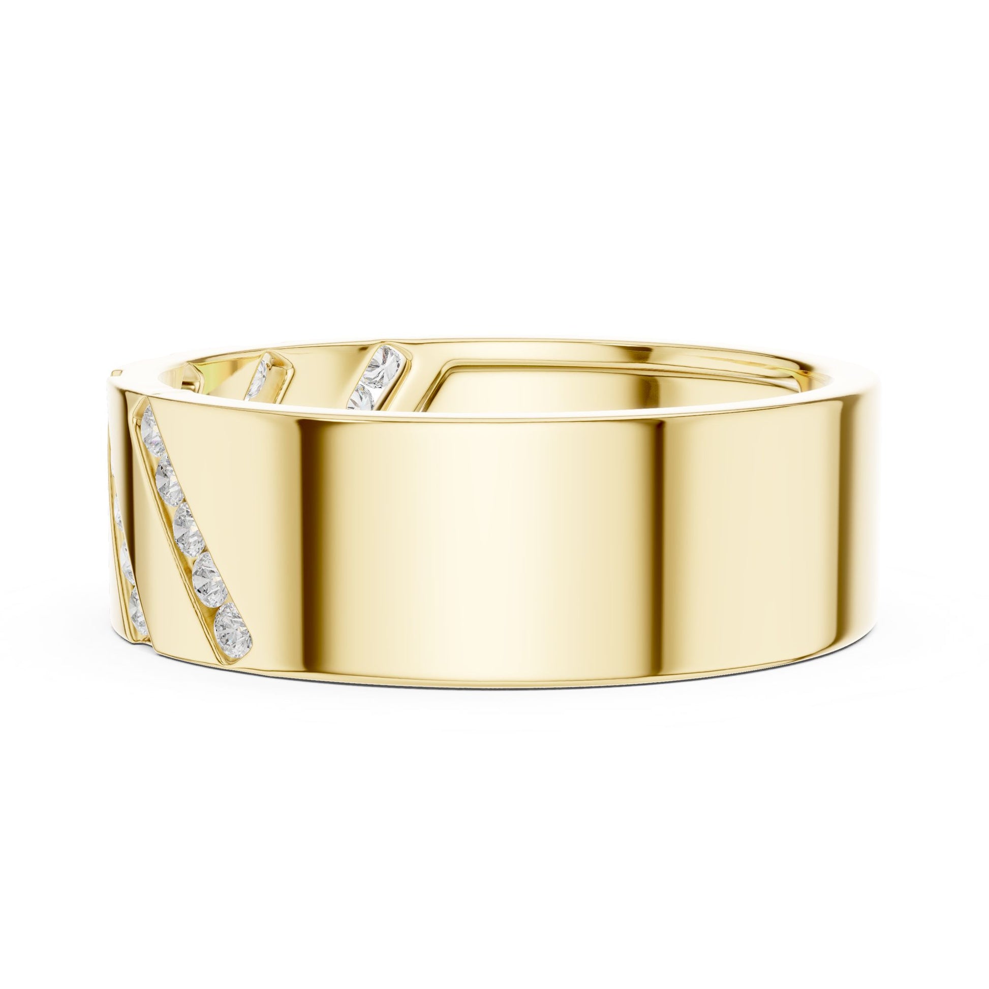 Men's Round Lab Grown Diamond Pave Ring