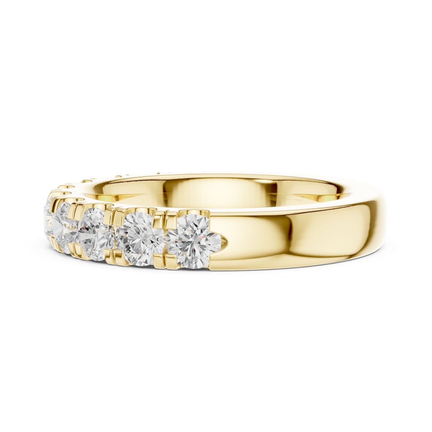 Round Lab Grown Diamond Pave Engagement Ring