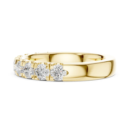 Round Lab Grown Diamond Pave Engagement Ring