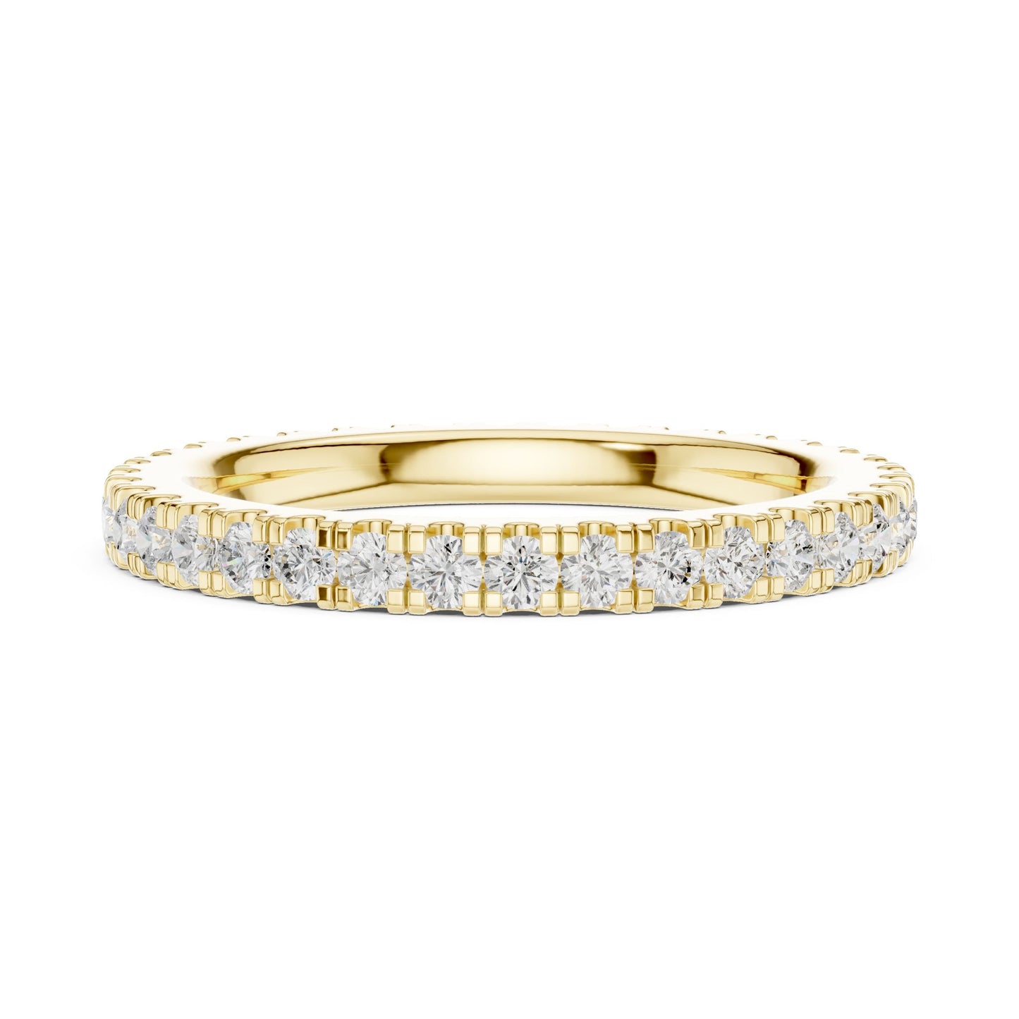 Round Lab Grown Diamond Pave Engagement Ring