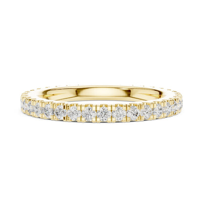 Round Lab Grown Diamond Pave Engagement Ring