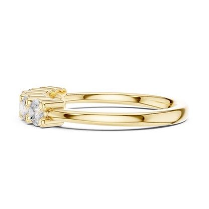 Round Lab Grown Diamond Pave Engagement Ring