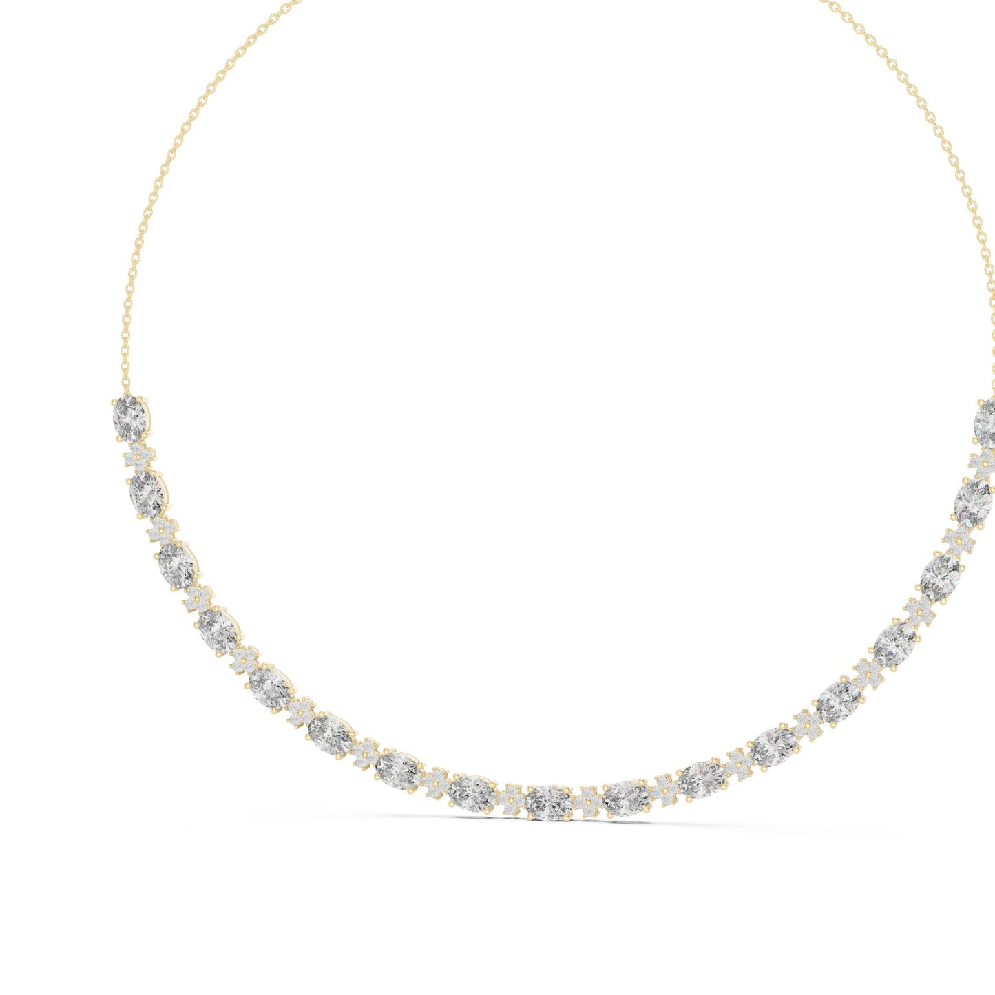 Round Lab Grown Diamond Pave Pendant