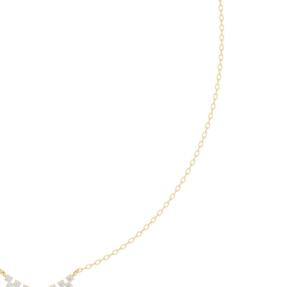 Round Lab Grown Diamond Pave Pendant