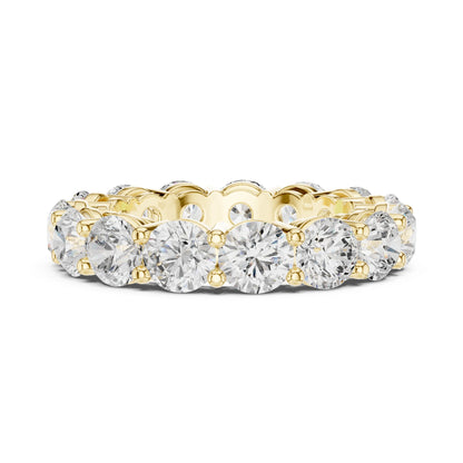 Round Lab Grown Diamond Pave Engagement Ring