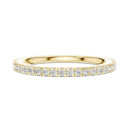 Round Lab Grown Diamond Pave Engagement Ring