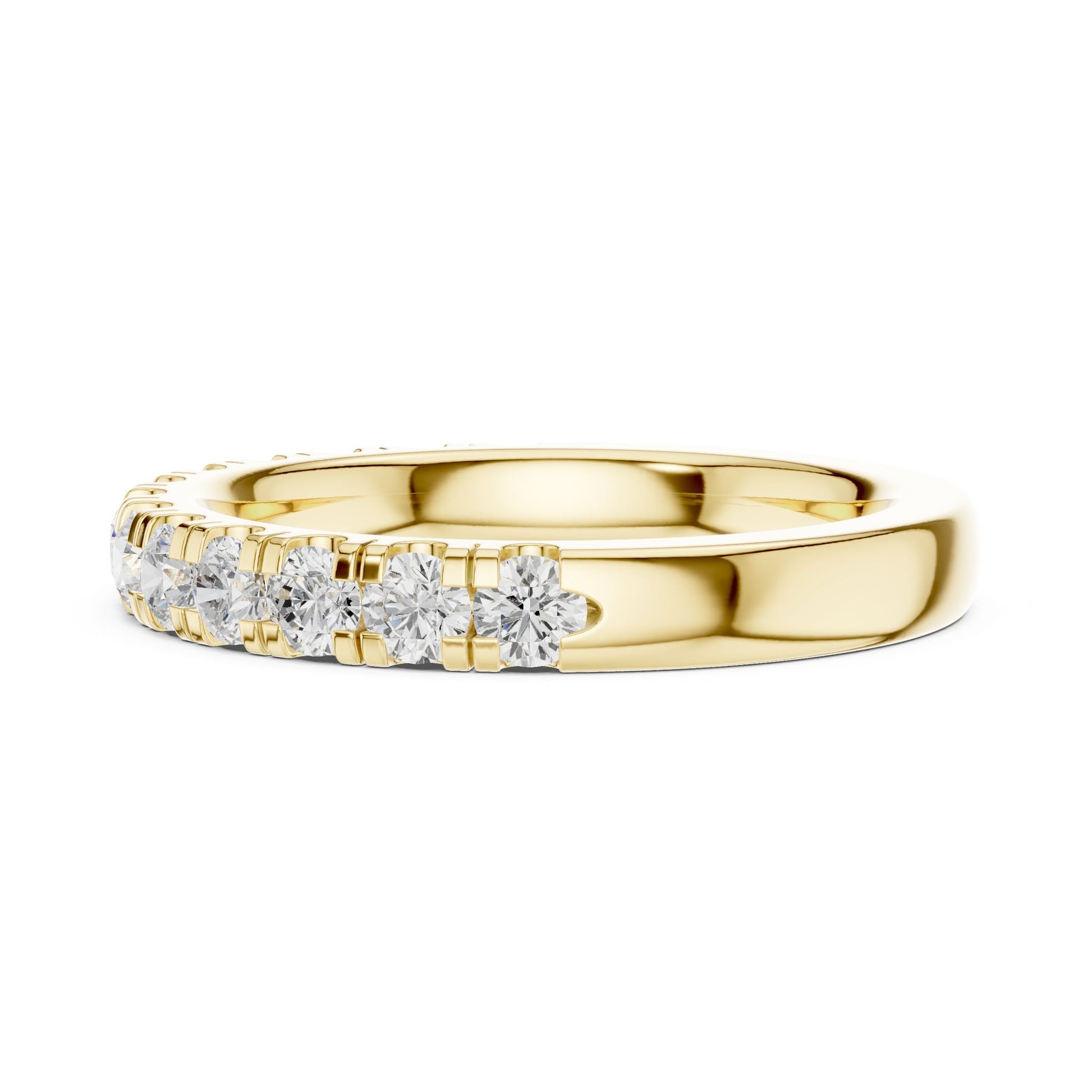 Round Lab Grown Diamond Pave Engagement Ring