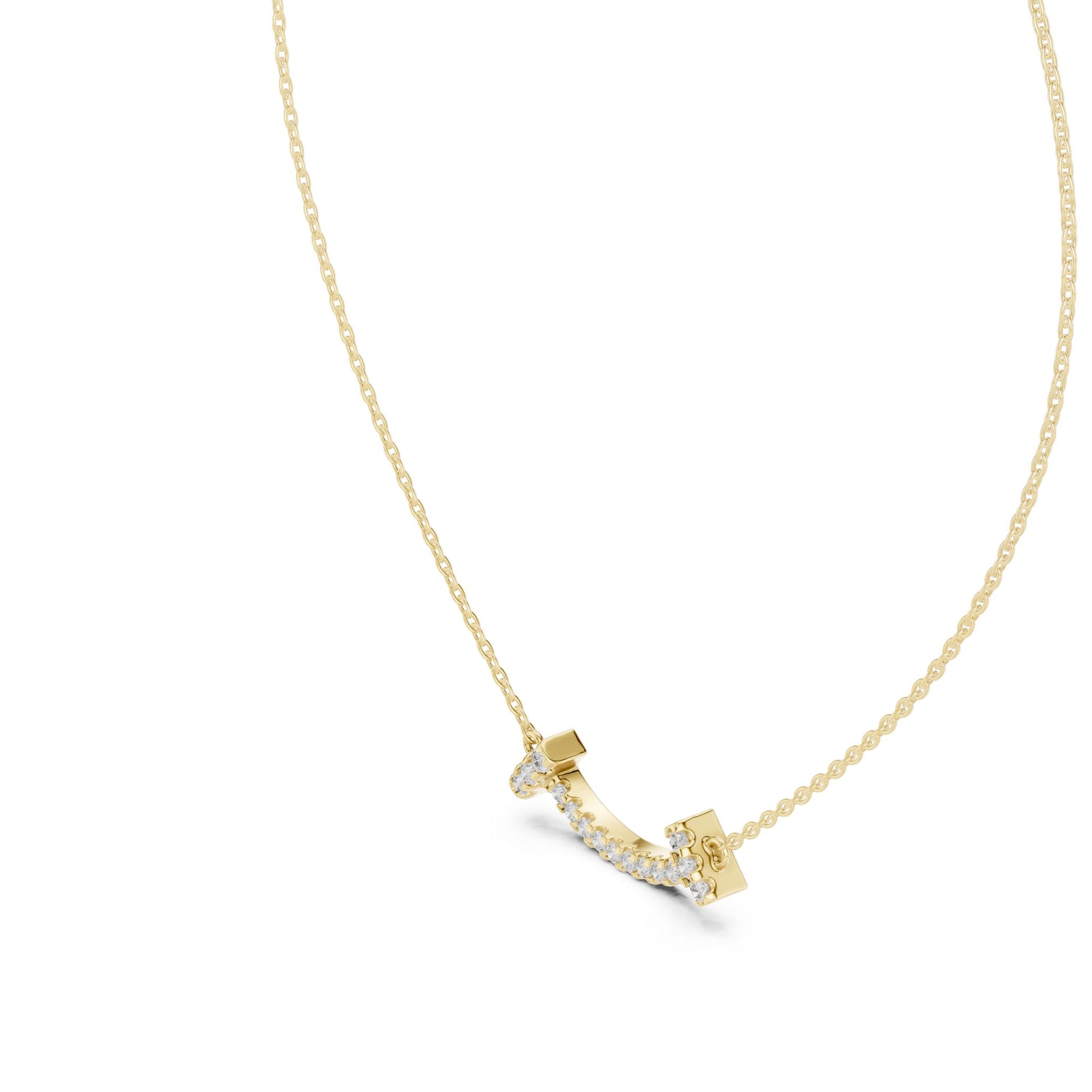 Round Lab Grown Diamond Pave Pendant