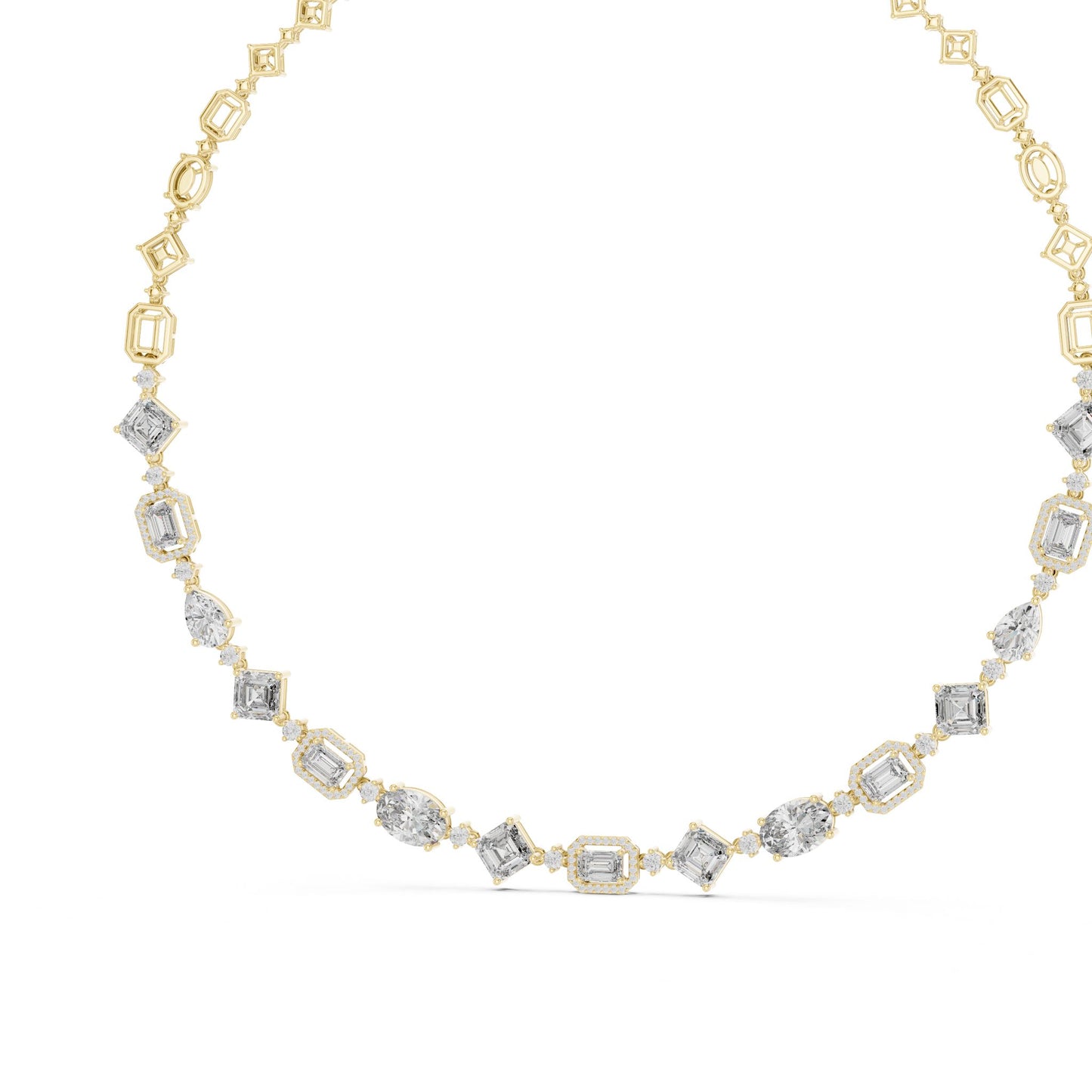 Round Lab Grown Diamond Pave Pendant