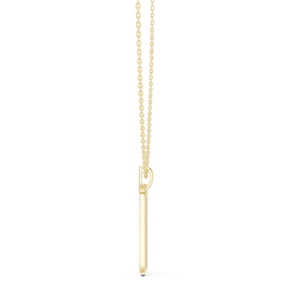 Round Lab Grown Diamond Pave Pendant