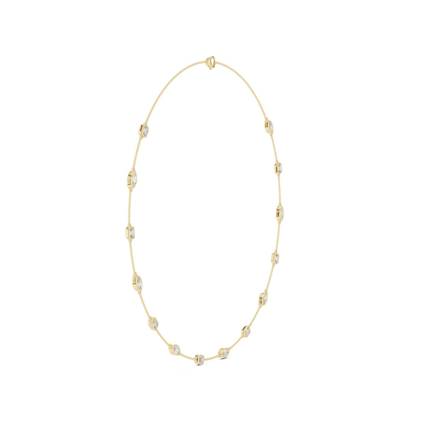 Round Lab Grown Diamond Pave Pendant