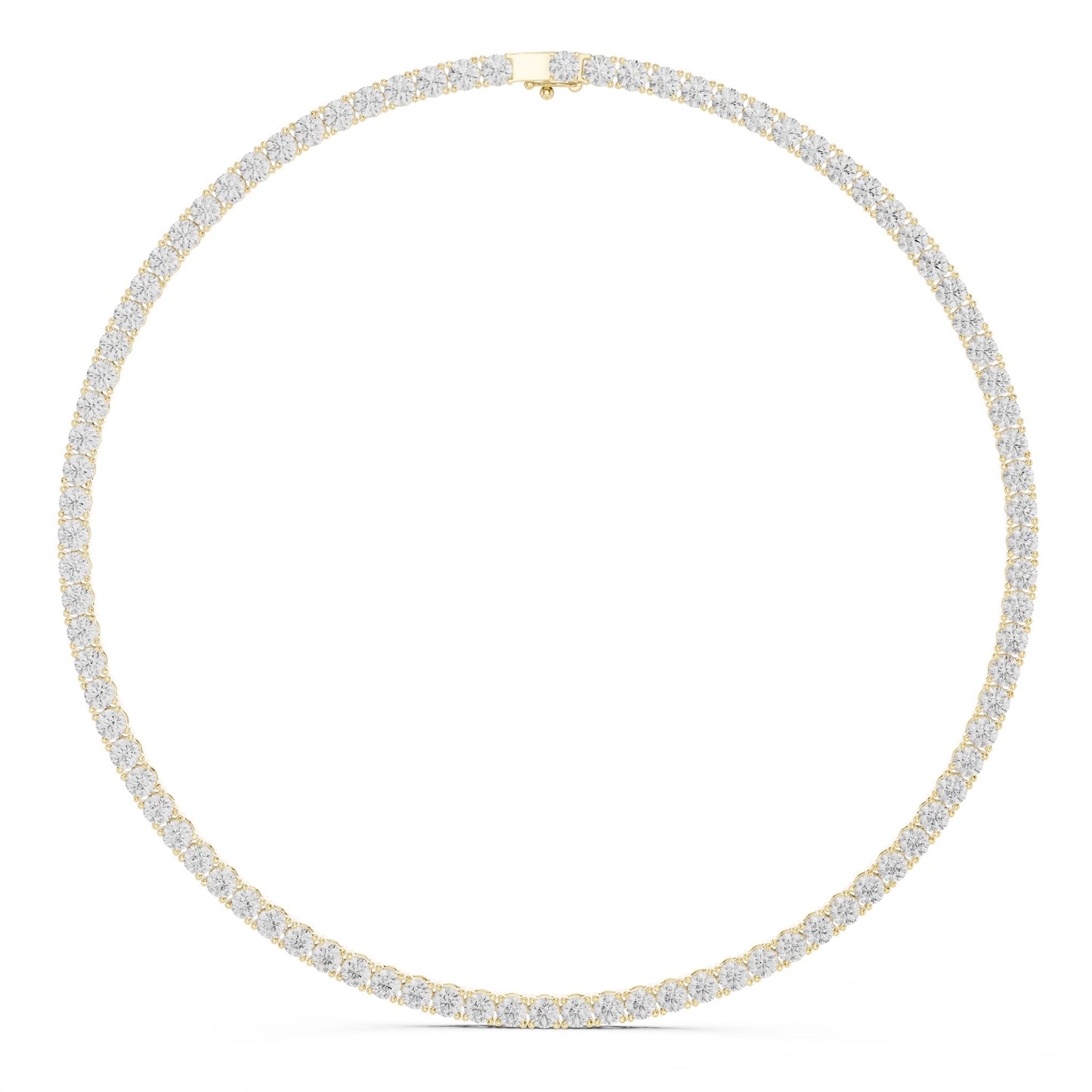 Round Lab Grown Diamond Pave Pendant