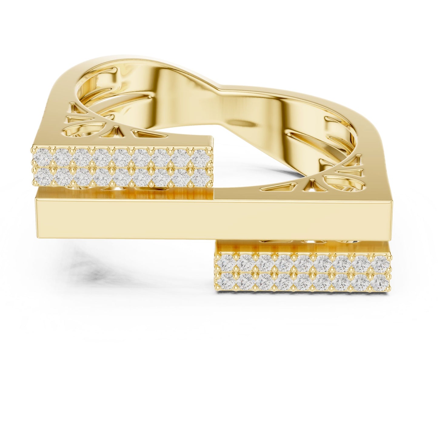 Women's Round Lab Grown Diamond Pave Ring