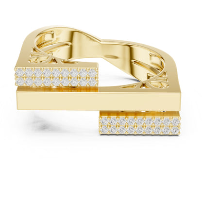Women's Round Lab Grown Diamond Pave Ring