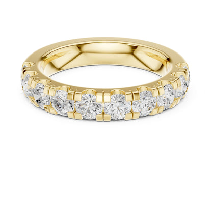 Round Lab Grown Diamond Pave Engagement Ring
