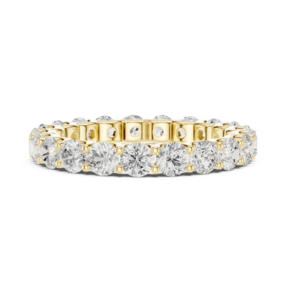 Round Lab Grown Diamond Pave Engagement Ring