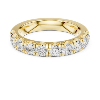 Round Lab Grown Diamond Pave Engagement Ring
