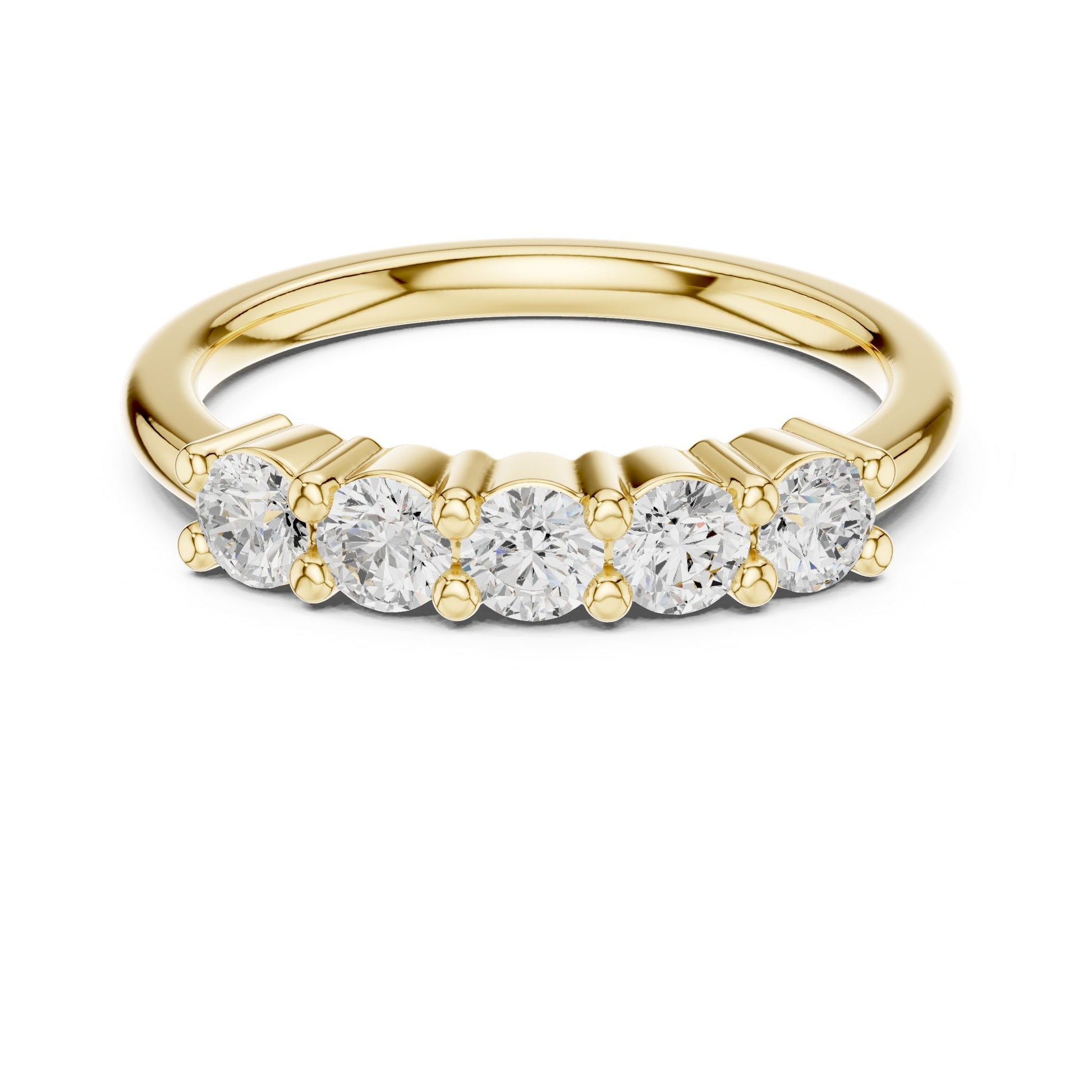 Round Lab Grown Diamond Pave Engagement Ring