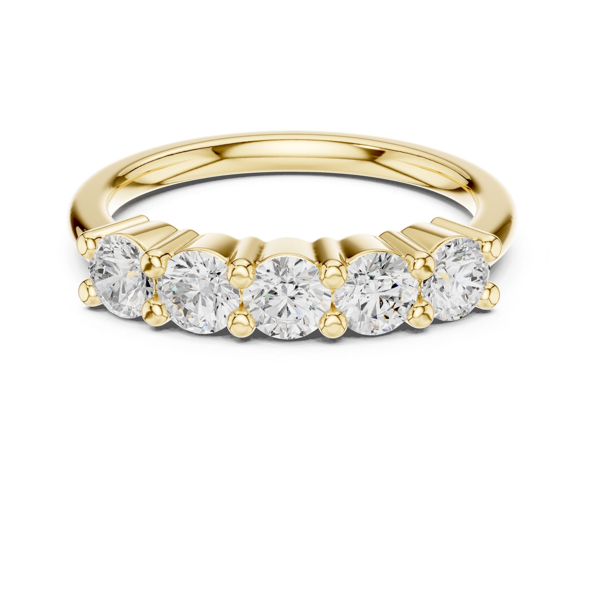 Round Lab Grown Diamond Pave Engagement Ring