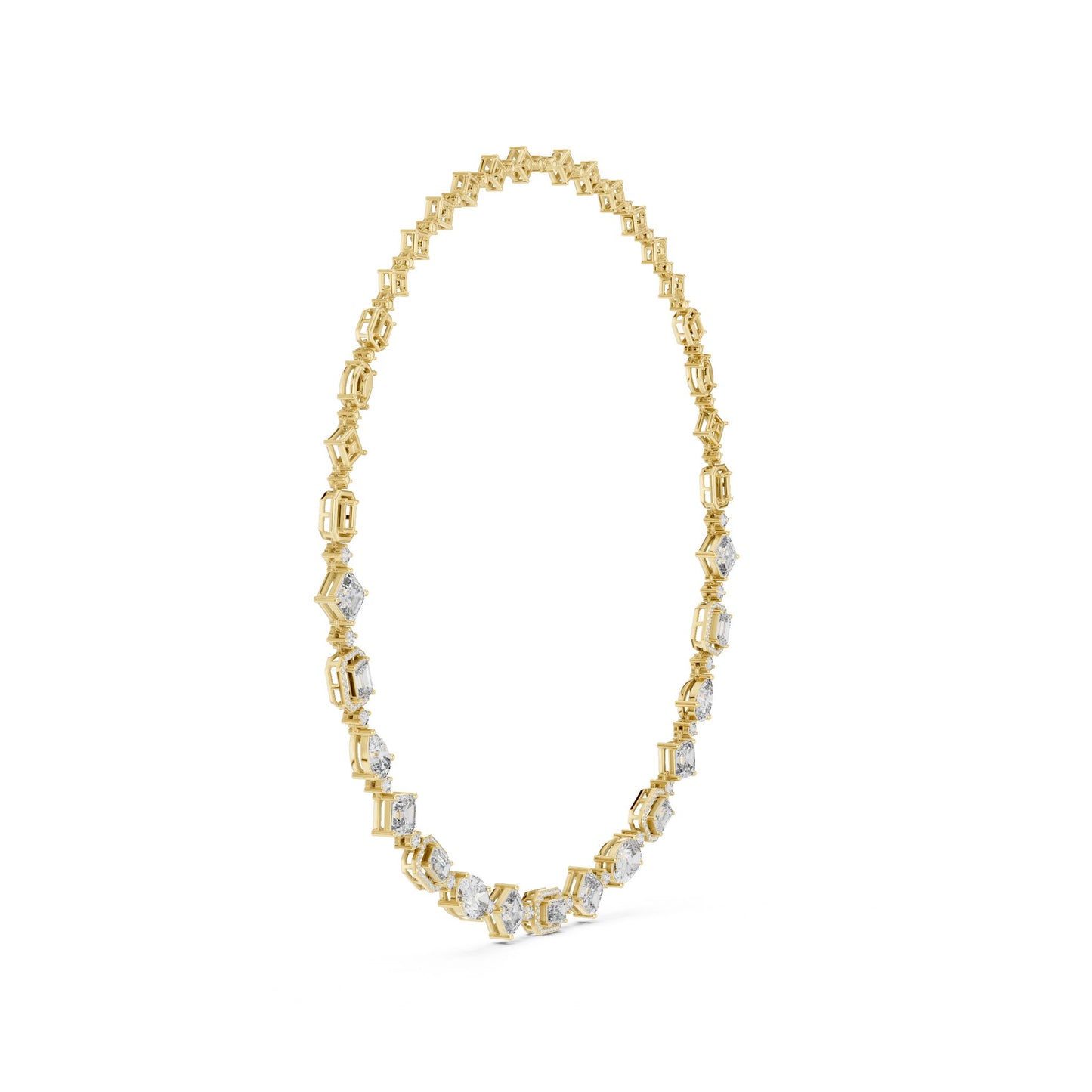 Round Lab Grown Diamond Pave Pendant