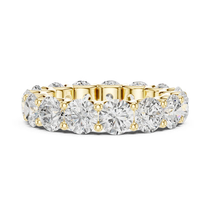Round Lab Grown Diamond Pave Engagement Ring