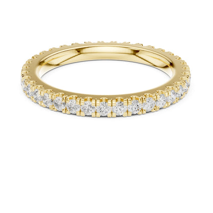 Round Lab Grown Diamond Pave Engagement Ring