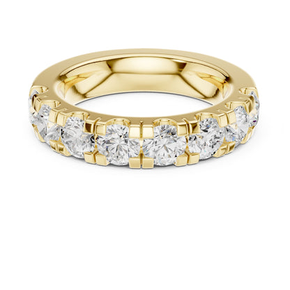 Round Lab Grown Diamond Pave Engagement Ring