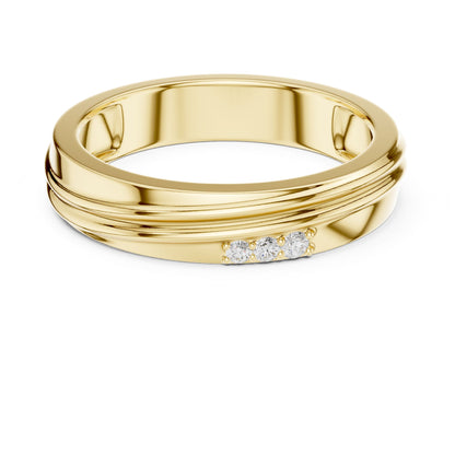 Men's Round Lab Grown Diamond Pave Ring