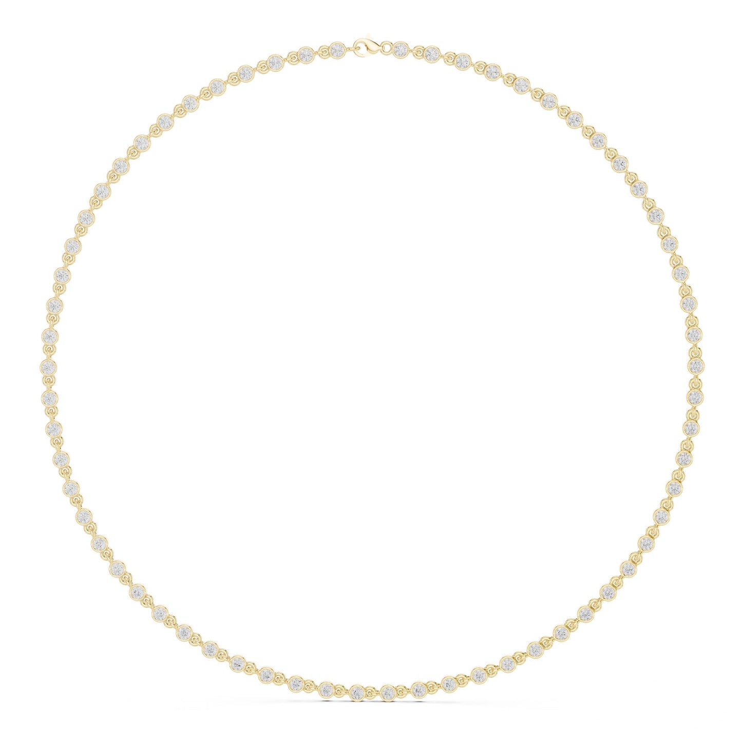 Round Lab Grown Diamond Pave Pendant