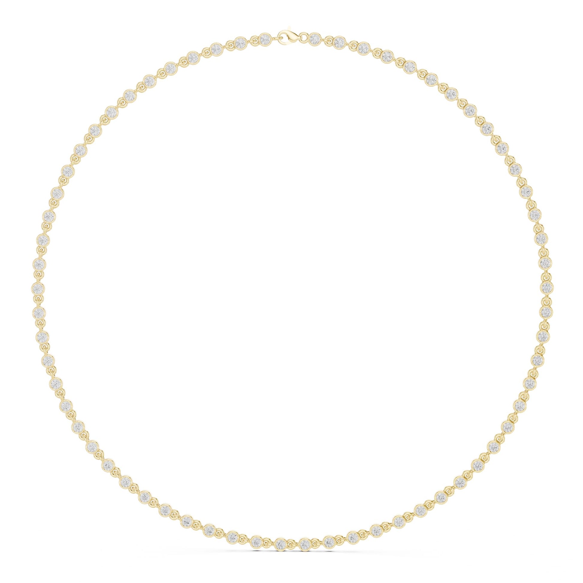 Round Lab Grown Diamond Pave Pendant