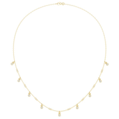 Round Lab Grown Diamond Pave Pendant
