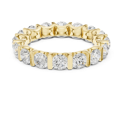 Round Lab Grown Diamond Pave Engagement Ring