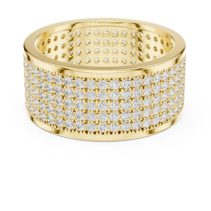 Men's Round Lab Grown Diamond Pave Ring