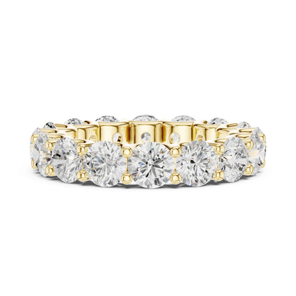 Round Lab Grown Diamond Pave Engagement Ring
