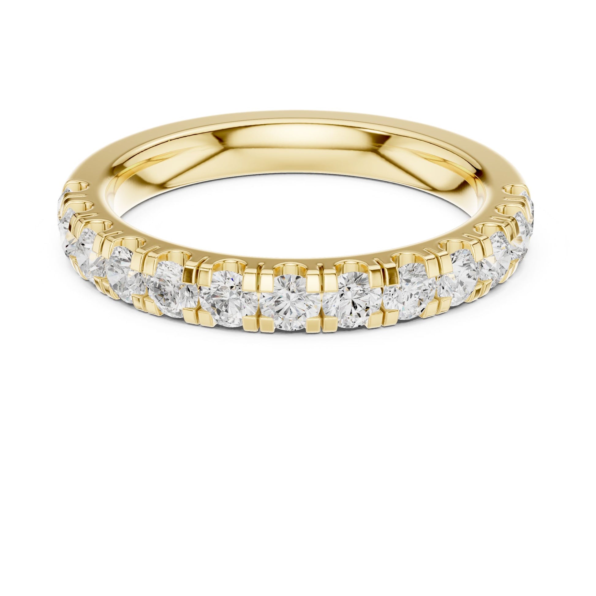 Round Lab Grown Diamond Pave Engagement Ring