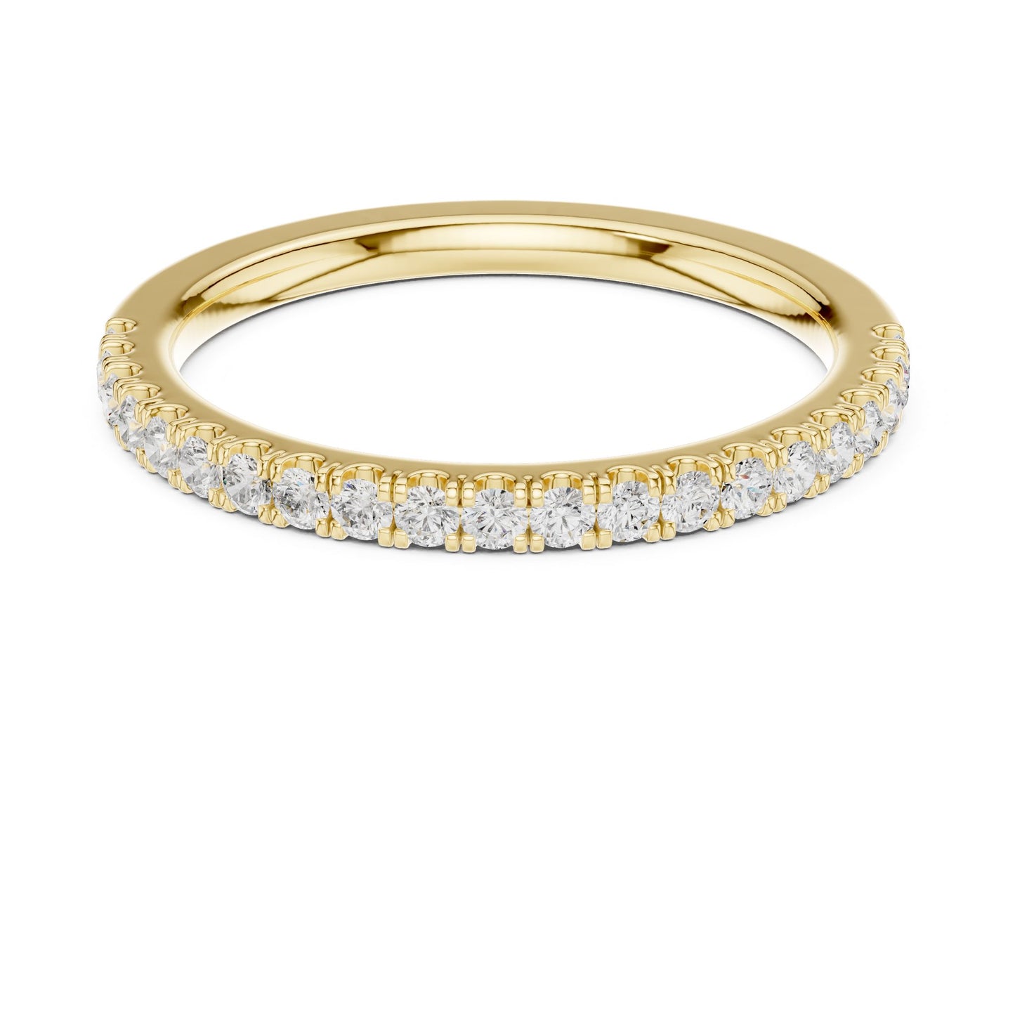 Round Lab Grown Diamond Pave Engagement Ring