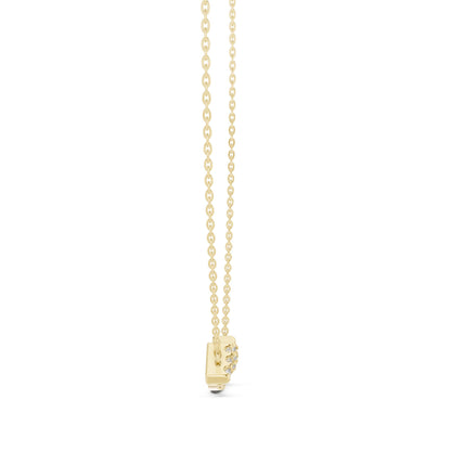 Round Lab Grown Diamond Pave Pendant