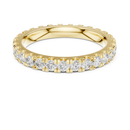 Round Lab Grown Diamond Pave Engagement Ring