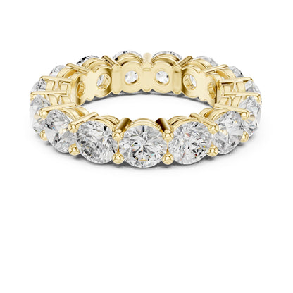 Round Lab Grown Diamond Pave Engagement Ring