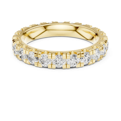 Round Lab Grown Diamond Pave Engagement Ring