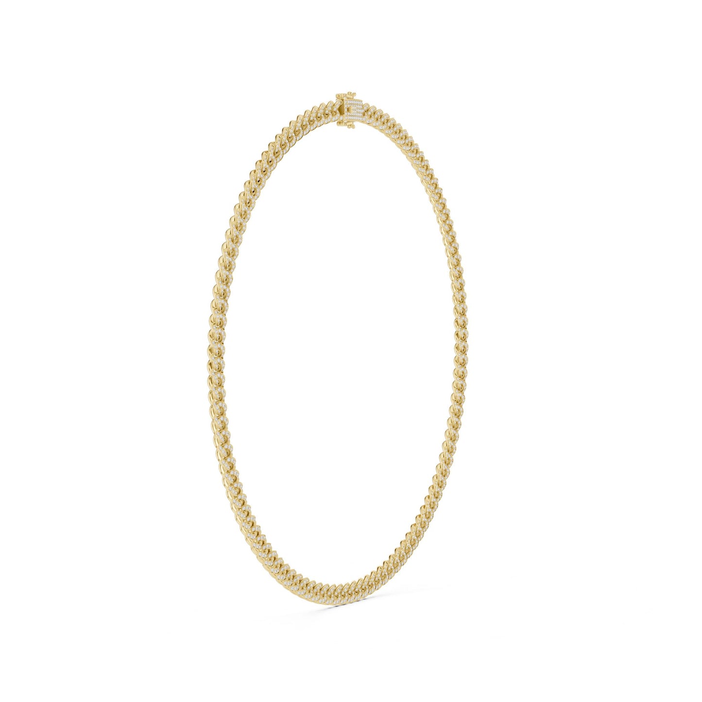 Round Lab Grown Diamond Pave Pendant