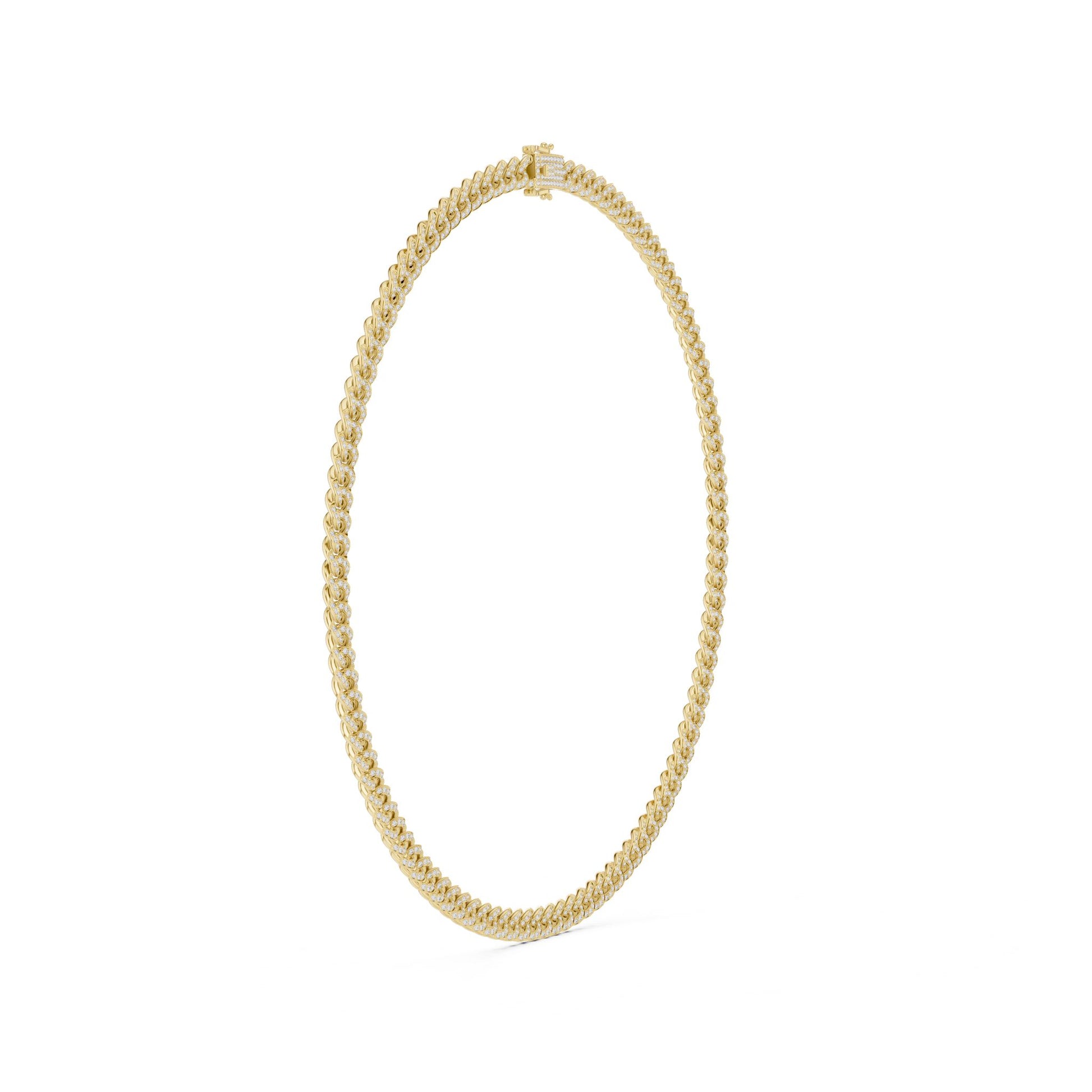 Round Lab Grown Diamond Pave Pendant