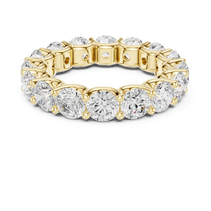 Round Lab Grown Diamond Pave Engagement Ring