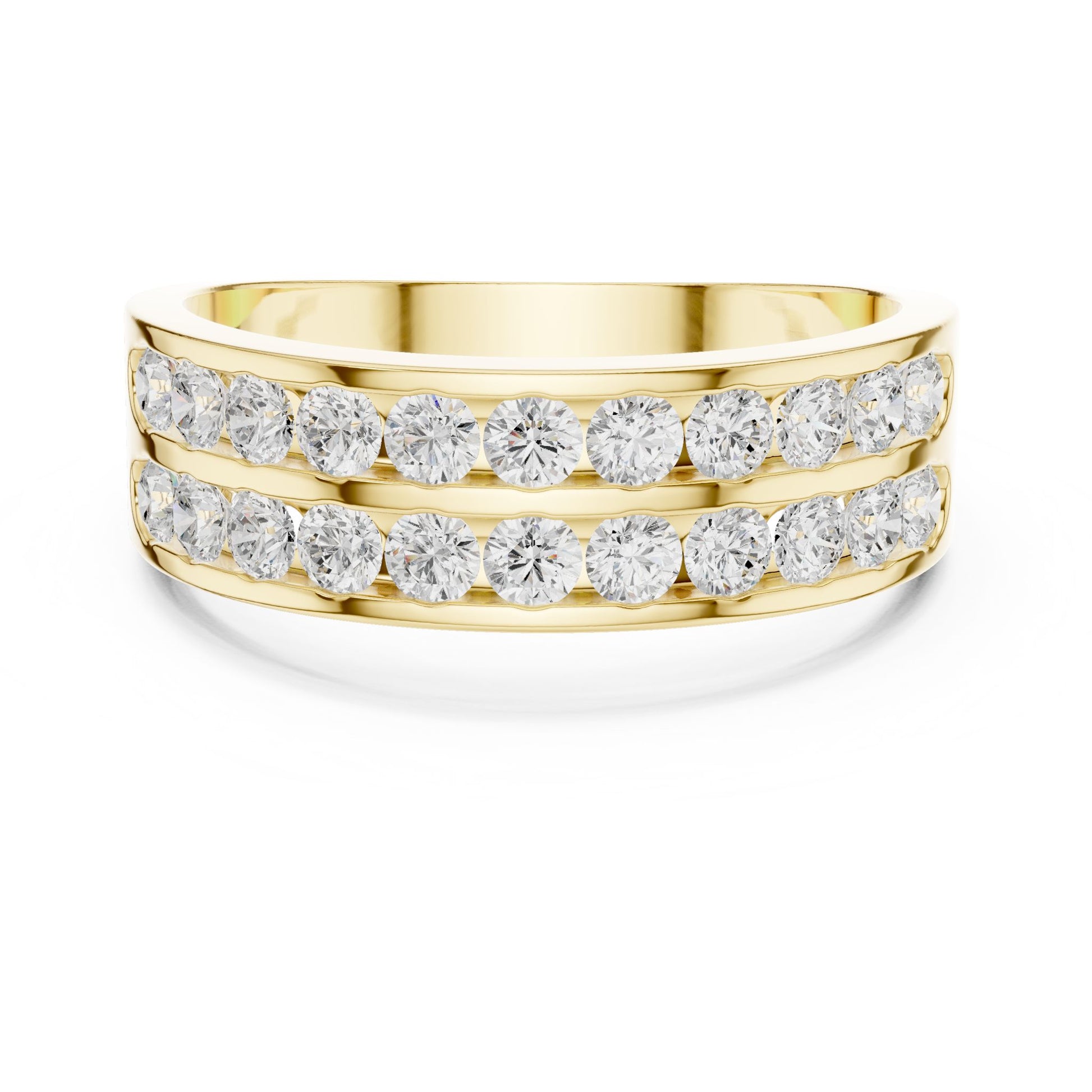 Men's Round Lab Grown Diamond Pave Ring