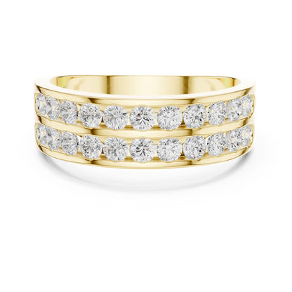 Men's Round Lab Grown Diamond Pave Ring