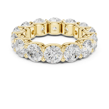 Round Lab Grown Diamond Pave Engagement Ring