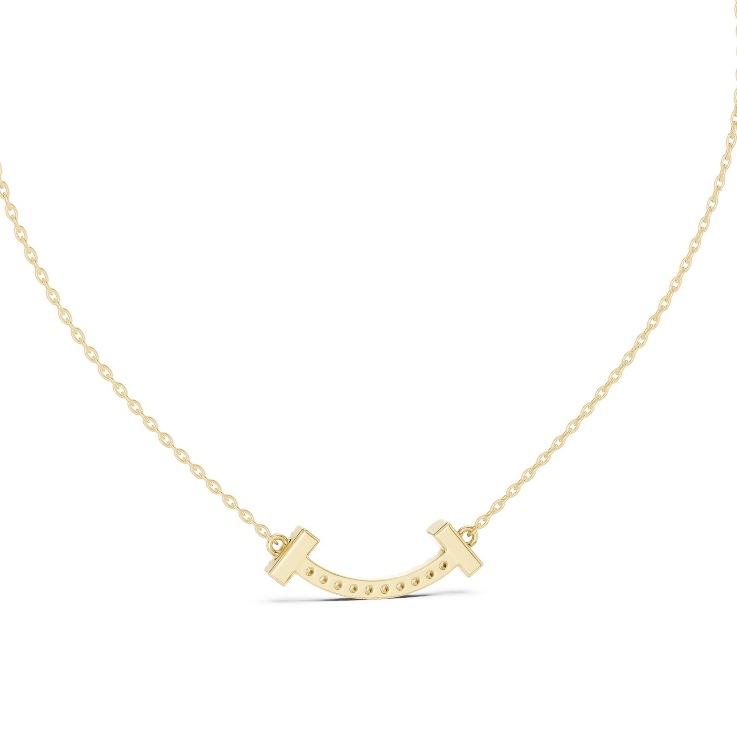 Round Lab Grown Diamond Pave Pendant
