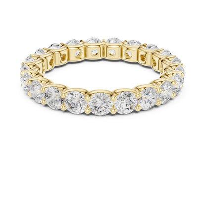 Round Lab Grown Diamond Pave Engagement Ring