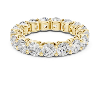 Round Lab Grown Diamond Pave Engagement Ring