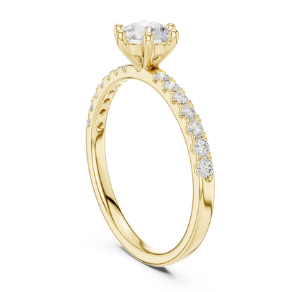 Women's Round Lab Grown Diamond Pave Ring